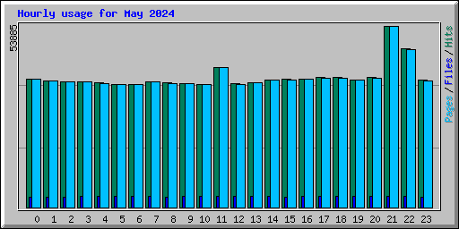 Hourly usage for May 2024