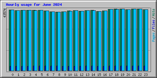 Hourly usage for June 2024
