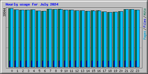Hourly usage for July 2024