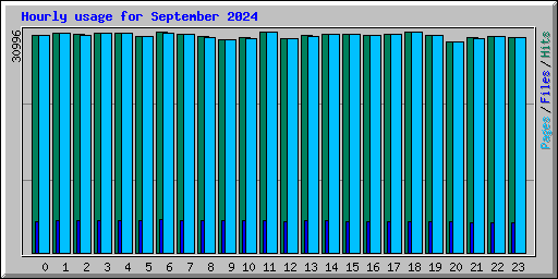 Hourly usage for September 2024